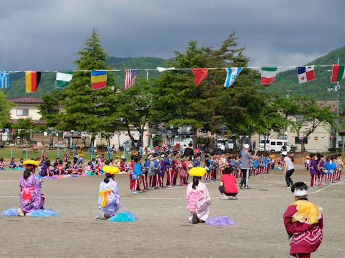 田植踊のようす　練習の成果が表れていました