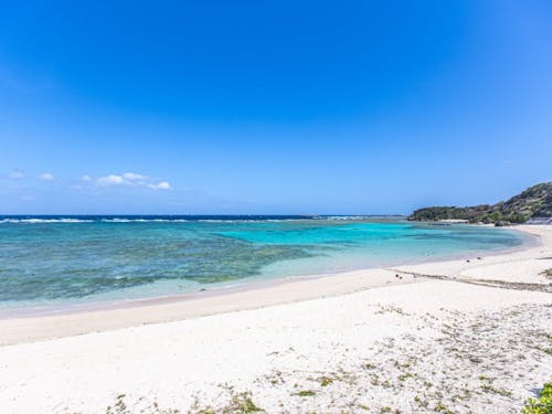 休日はプライベートビーチへ。