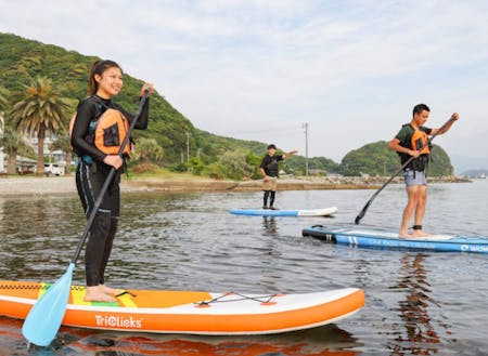 青海島SUPボード/シーカヤック体験
