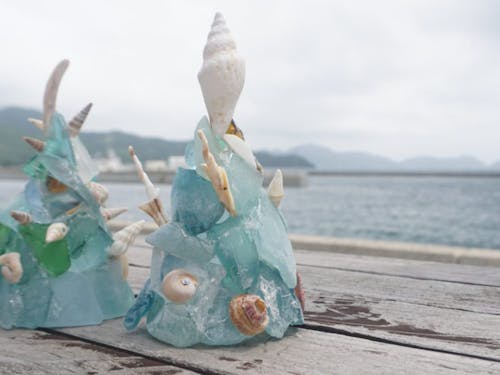 シーグラス・貝殻でクラフト体験
