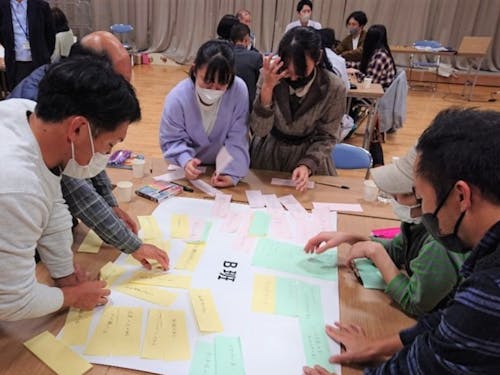 若者がまちづくりを考えるワークショップ