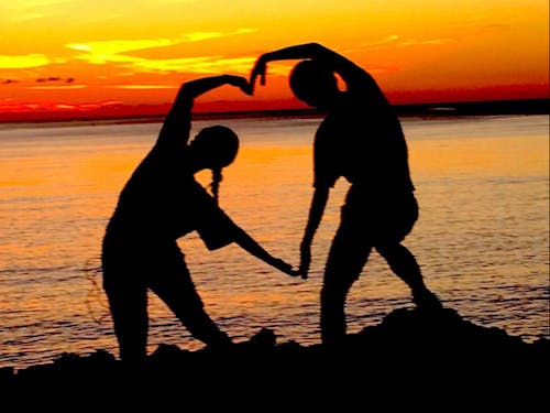 仕事終わりに夕日を見に。。。