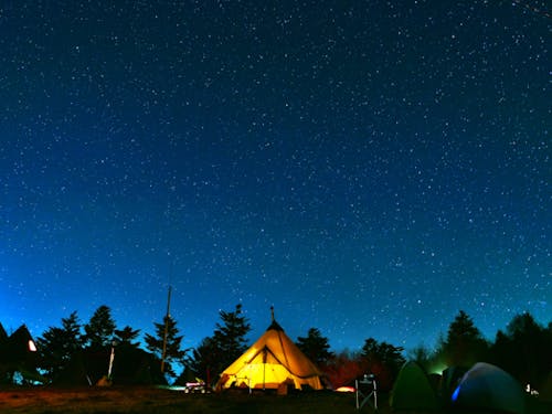 夜は満点の星空が!