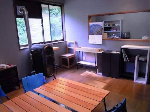 滞在中の一軒家のリビング