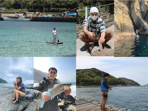 休日には、島の自然を楽しんで