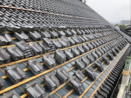 高山市指定文化財「市政記念館」の屋根修繕工事