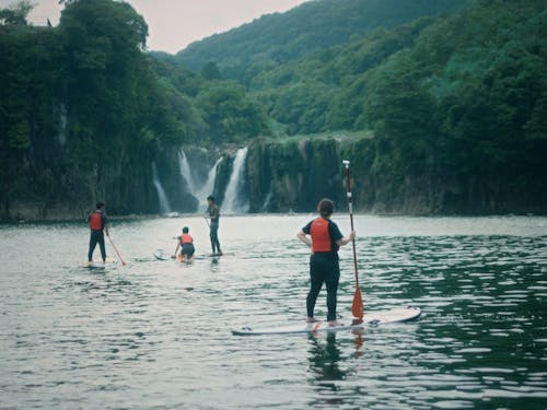 滝の近くにもいける小野湖SUP
