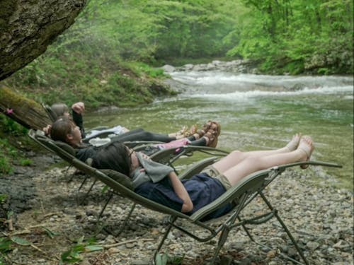 自然豊かな場所でサウナ