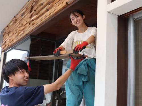空き家リノベーションの様子