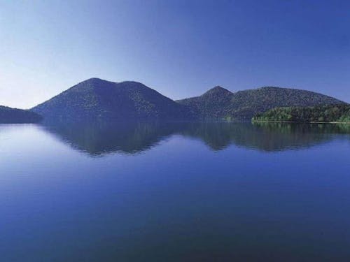 鹿追町のシンボル、然別湖