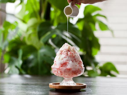 高知県大月町の苺を使用した「苺氷り」