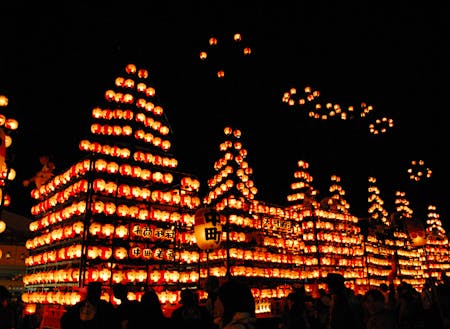 松川町の一大イベント　提灯祭り