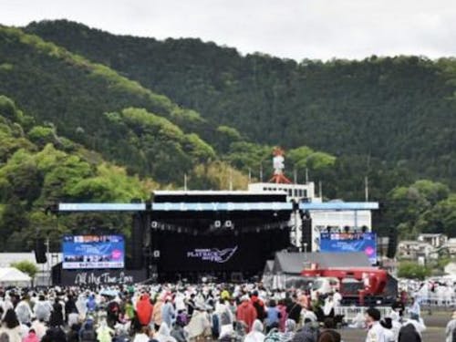 海辺で音楽フェスも行われました!