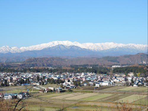 西会津町の俯瞰図