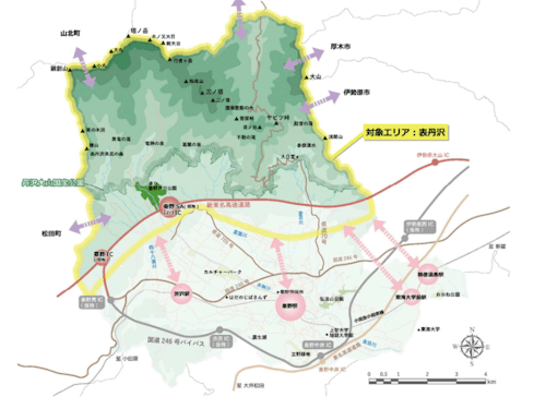 表丹沢周辺にはさまざまな資源が