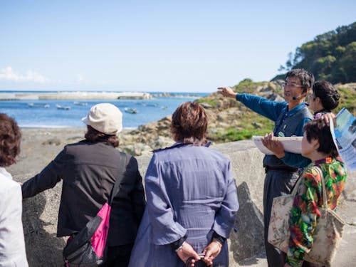 田野畑村でのガイド