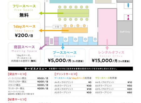 TENOSSEのチラシ(裏)