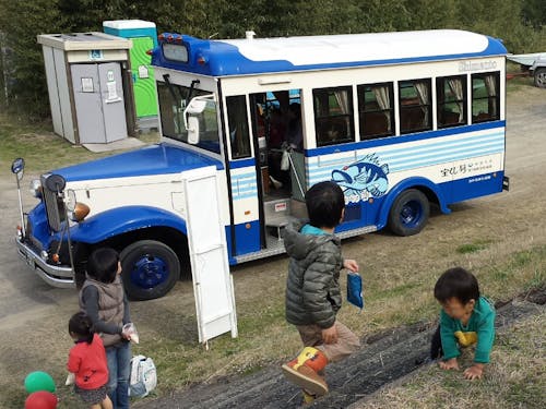 ボンネットバスもあります