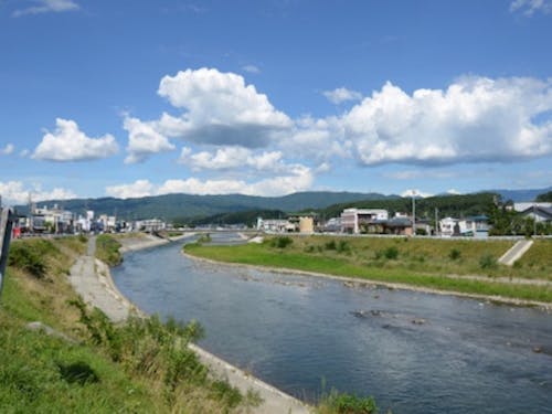 天竜川とアルプス、毎日癒される景色です