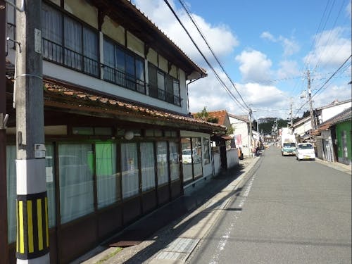 赤名地区の街中の様子