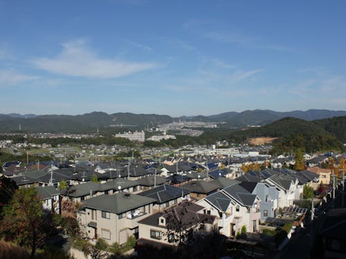 自然と調和した美しい街並み