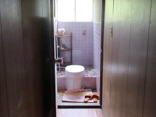 お手洗いはくみ取り。改修するのをおすすめします。