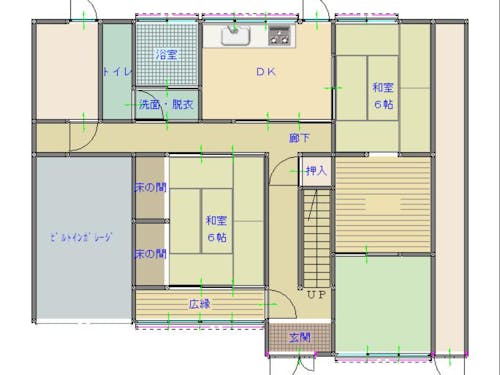 水回りが一か所に集中しているため、改修がしやすいかもしれません。
