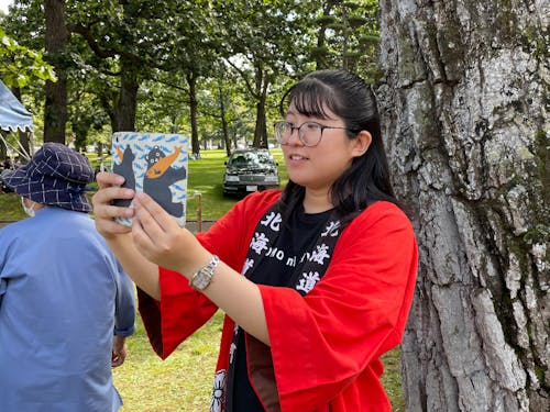観光SNSを担当する、地域おこし協力隊宮田さん