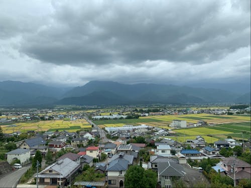 移住者に人気の高台エリアから(写真は9月)