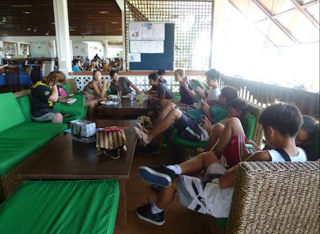 マレーシア、ミリの海辺の公園