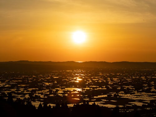散居村。南砺市を代表する田園風景。