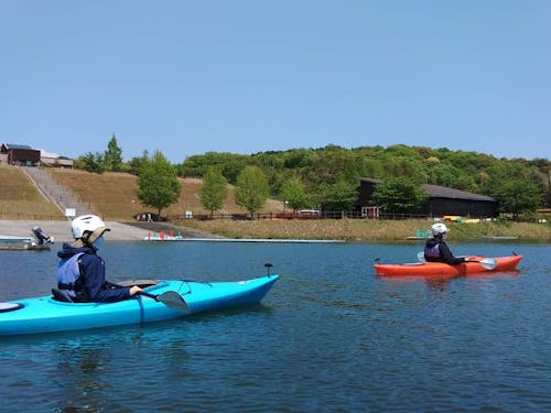 小野湖でカヌーにチャレンジします
