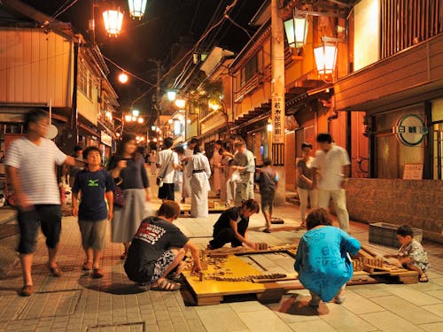風情たっぷりの温泉街