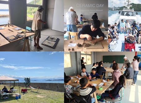 旧松島分校を拠点とした活動の様子