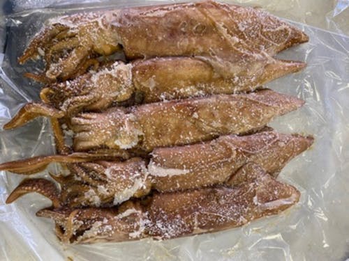 剣先イカの沖漬け。冷凍でお届けします