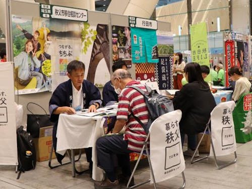 イベントでの移住相談時の様子です。