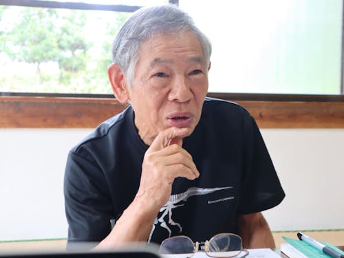 佐々川を見守り続ける環境教育の専門家・川内野善治さん(75)。「お手伝いできることがあれば協力します」と協力隊への嬉しいメッセージも