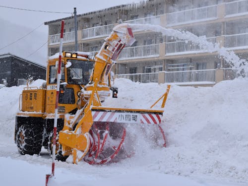 除雪車 車道の除雪