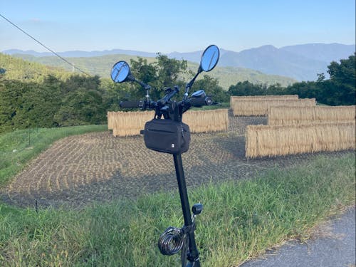 電動キックボードでの山散策も楽しいよ