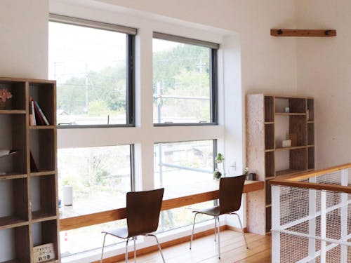 2階にワークスペース・Wi-Fi完備しています