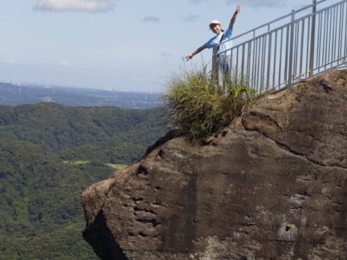 大人気の「のこぎり山」にて