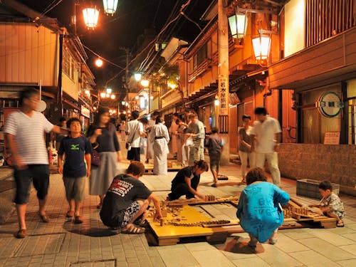 風情たっぷりの温泉街