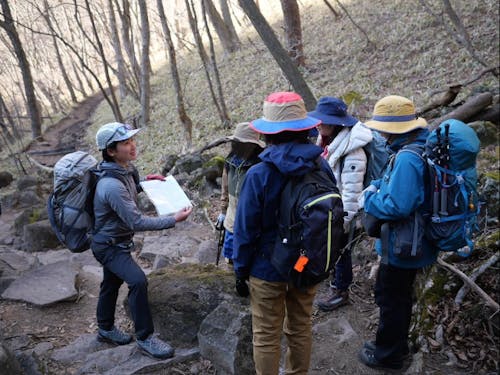 登山ガイドの時の様子