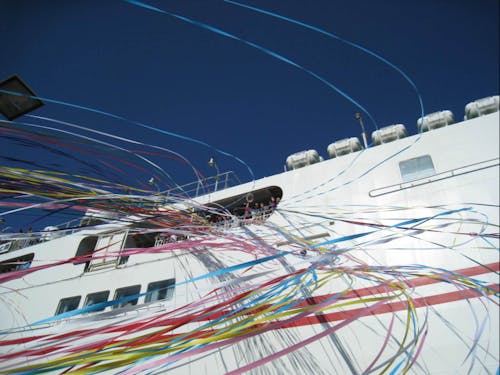 本土と海士町をつなぐフェリーの様子