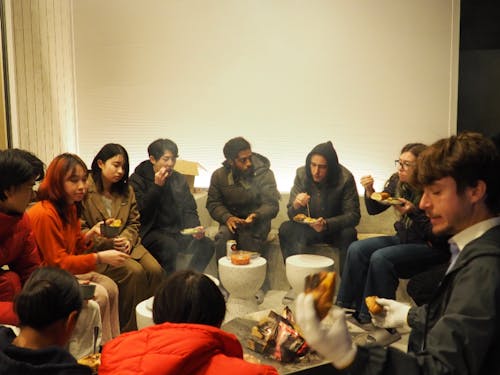 一緒に働く多国籍なメンバー