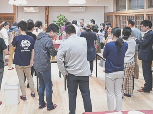 ワークショップ後に、みんなで懇親会!