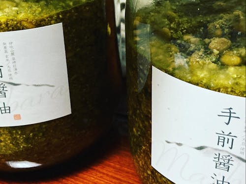 4日目にできあがる醤油麹と湧き水の出会い