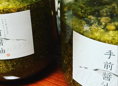 4日目にできあがる醤油麹と湧き水の出会い