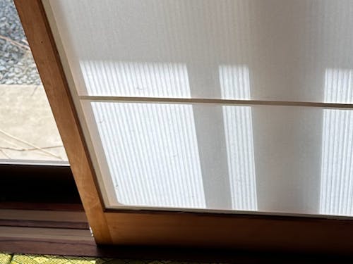 完成した断熱障子