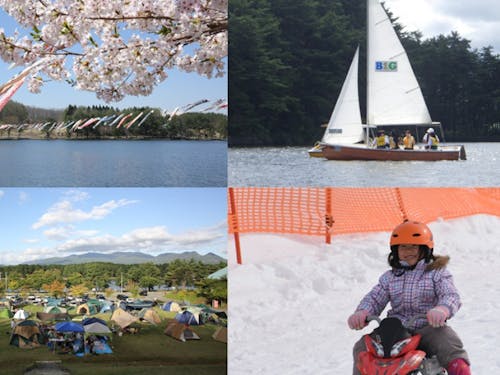 徳良湖・キャンプ場・雪遊び